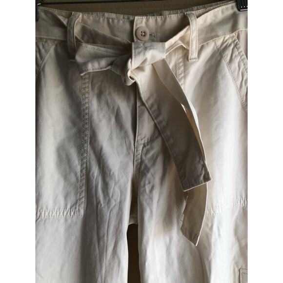 New Madewell Cargo Cream Pants Size P24 Womens - Picture 2 of 9